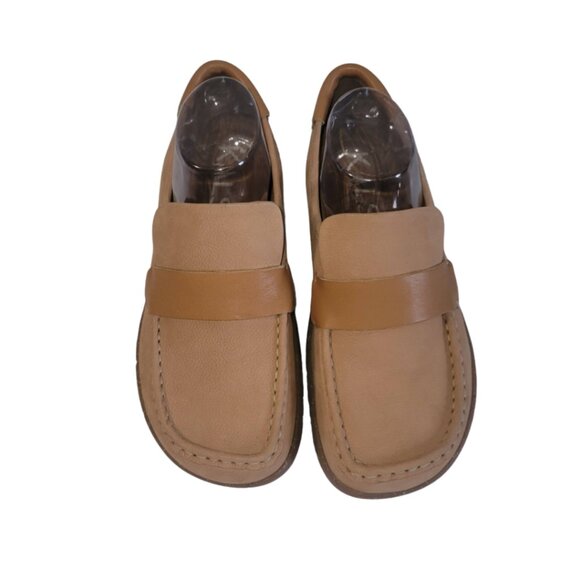 NWOB Kalso Earth Shoe Dabb Nubuck Slip On Cognac Brown Leather Size 8 main image 5